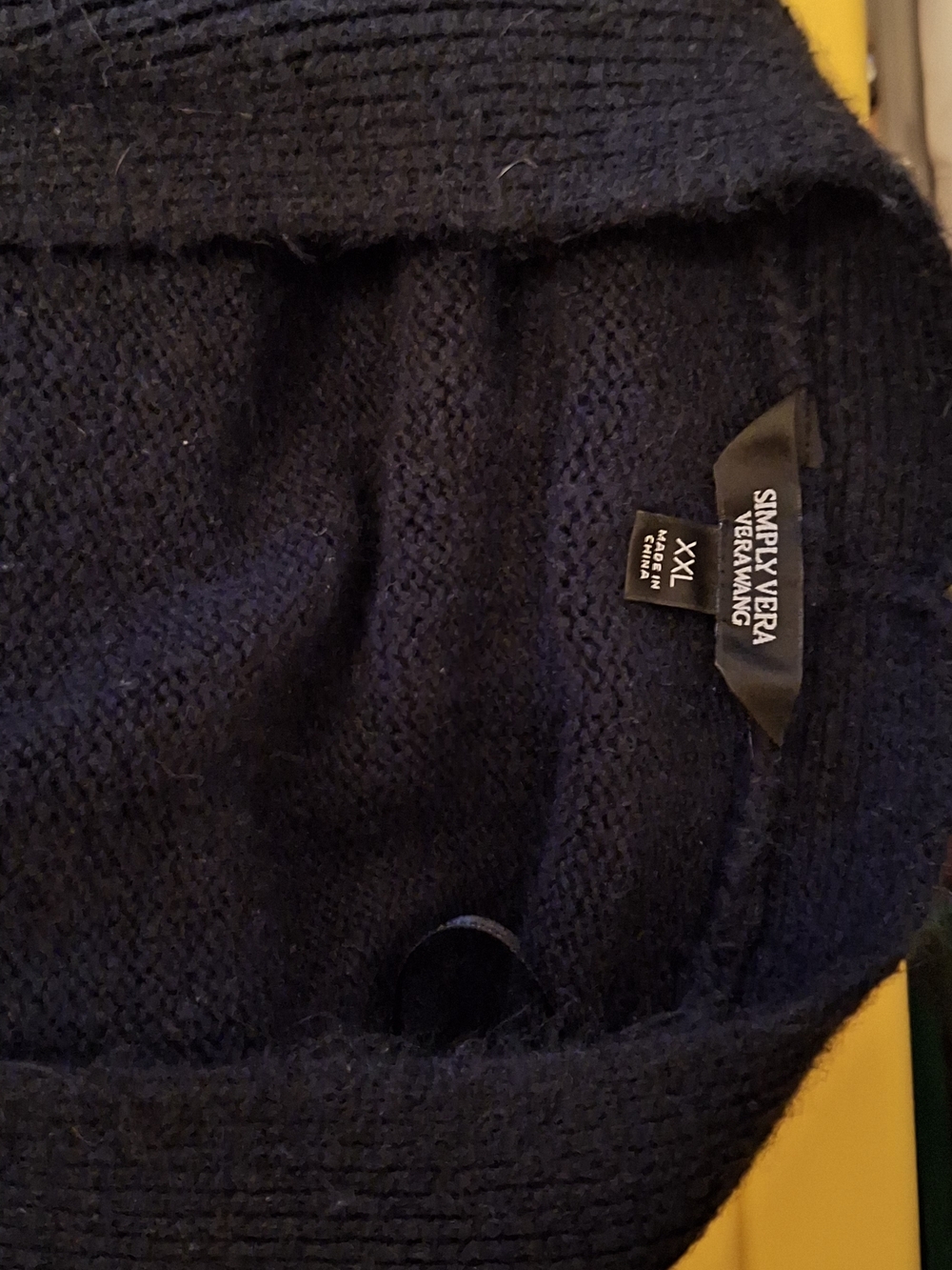 Simply Vera, Vera Wang Women's Navy Knit Cardigan Sweater